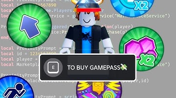 HOW TO MAKE A E TO BUY A GAMEPASS - ROBLOX STUDIO