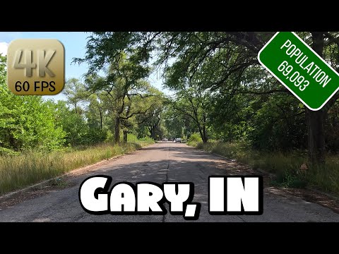 Driving Around Gary, Indiana in 4k Video