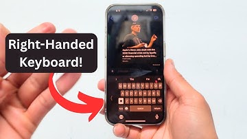 How To Turn On Right-Handed Keyboard For iPhone!