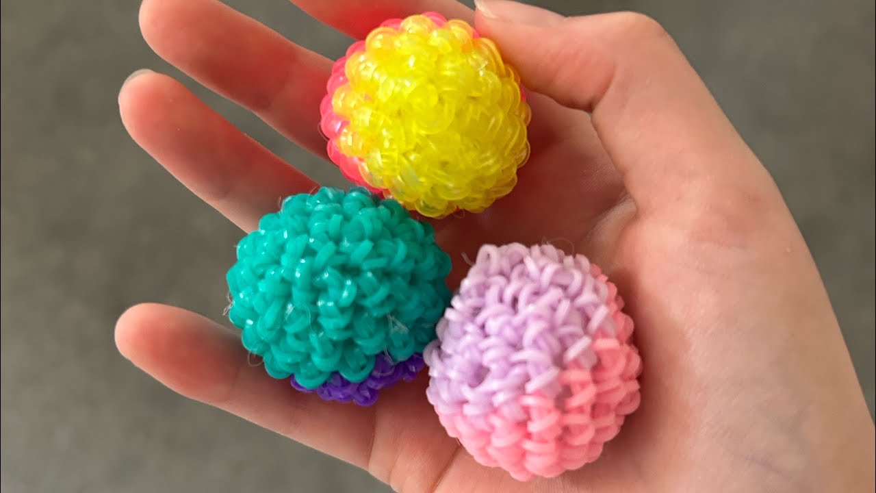 How to make a loomigurumi stress ball #loomigurumi