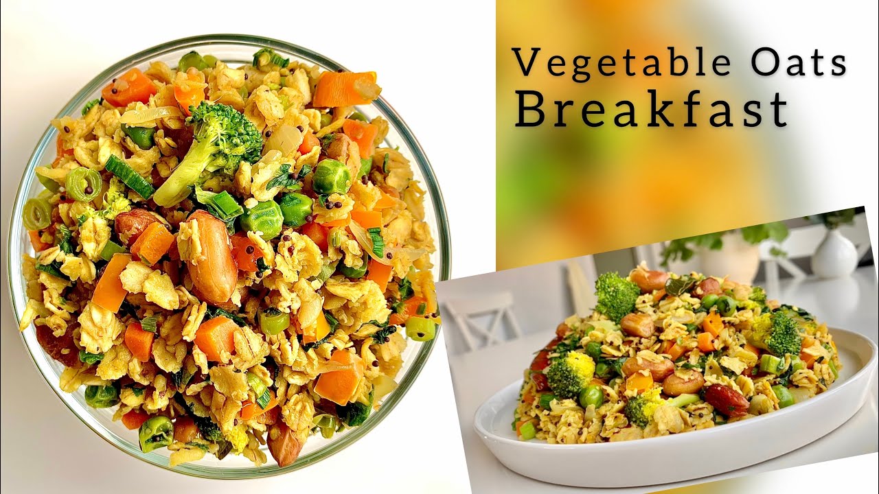 Oats Upma Recipe Vegetable Oats Upma Healthy Breakfast Recipe 70