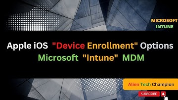 MS51- Confused with iOS device Enrollment options with Microsoft Intune