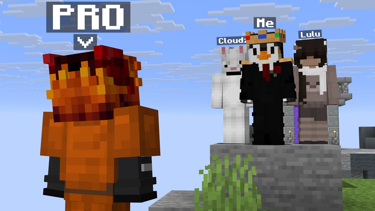 Can 3 Regular Gamers Beat a Skyblock Pro?