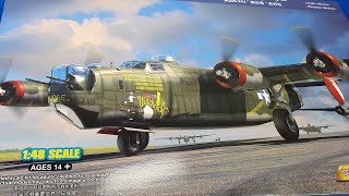 1/48 💪 LIBERATOR B-24J HOBBY BOSS REVIEW