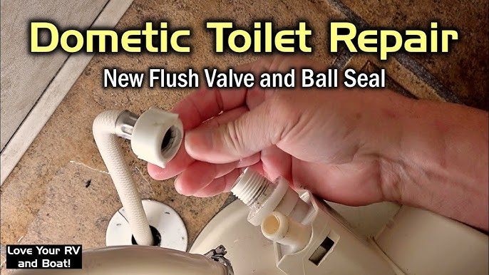 How to Replace a Dometic 300/310/320 Leaking Toilet Flush Ball Seal (gasket)  in a Couple of Minutes 