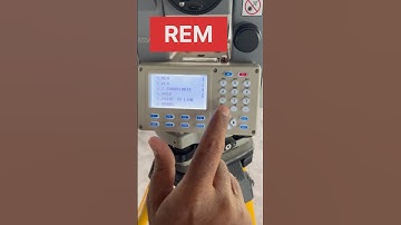 How to use REM Function with Total Station | Remote Elevation Measurement | #totalstation #surveying