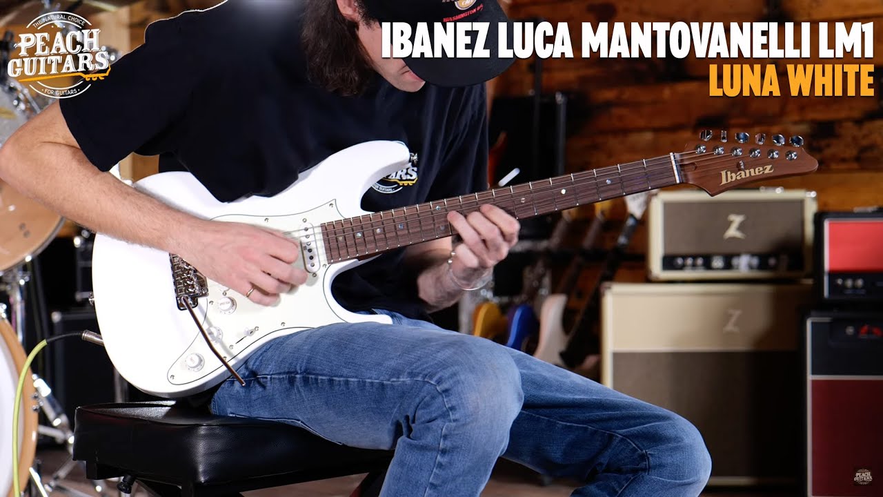 No Talking...Just Tones | Ibanez Signature Models | LM1 - Luca Mantovanelli - Luna White