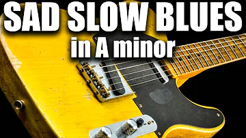 Deep & Sad Slow Blues Backing Track in A minor SZBT 1048