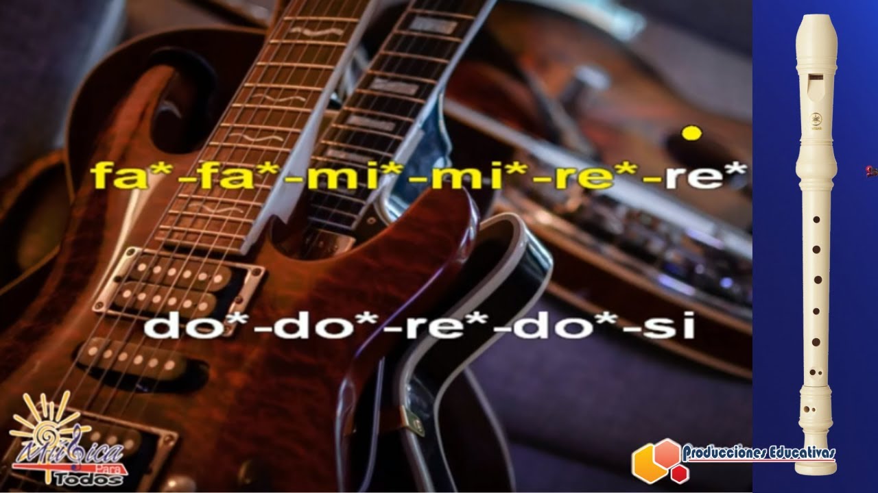 Mi historia entre tus dedos ► FLAUTA DULCE con notas (Gianluca Grignani)