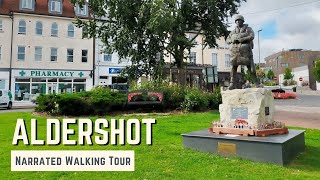 ALDERSHOT | 4K Narrated Walking Tour | Let's Walk 2021