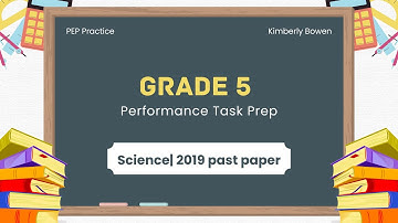 Grade 5 Science 2019 PAST PAPER| PEP Practice