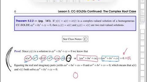 Complex solutions | Wellesley College Differential Equations w/Applied Linear Algebra