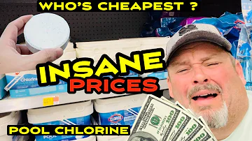 Who has the CHEAPEST Pool Chlorine?