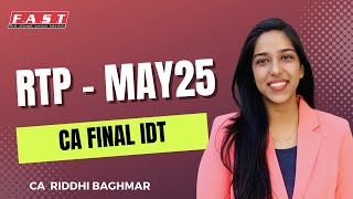 CA FINAL RTP (Revision Test Paper) - MAY25 Update
