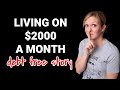 HOW TO LIVE ON $2000 A MONTH | EXTREME FRUGALITY TO PAY OFF DEBT