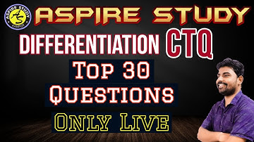 NIMCET 2022 CTQ - Differentiation Top 30 Questions