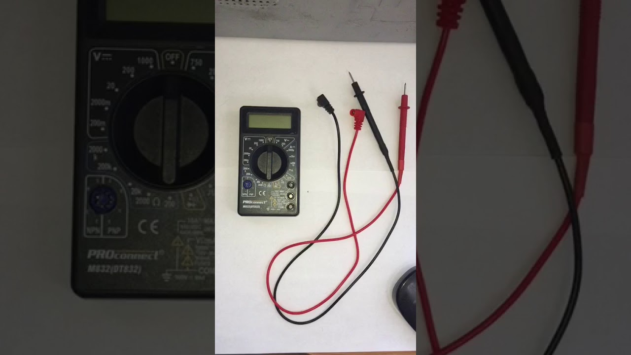 Цифровой Мультиметр PRO connect m832 - YouTube