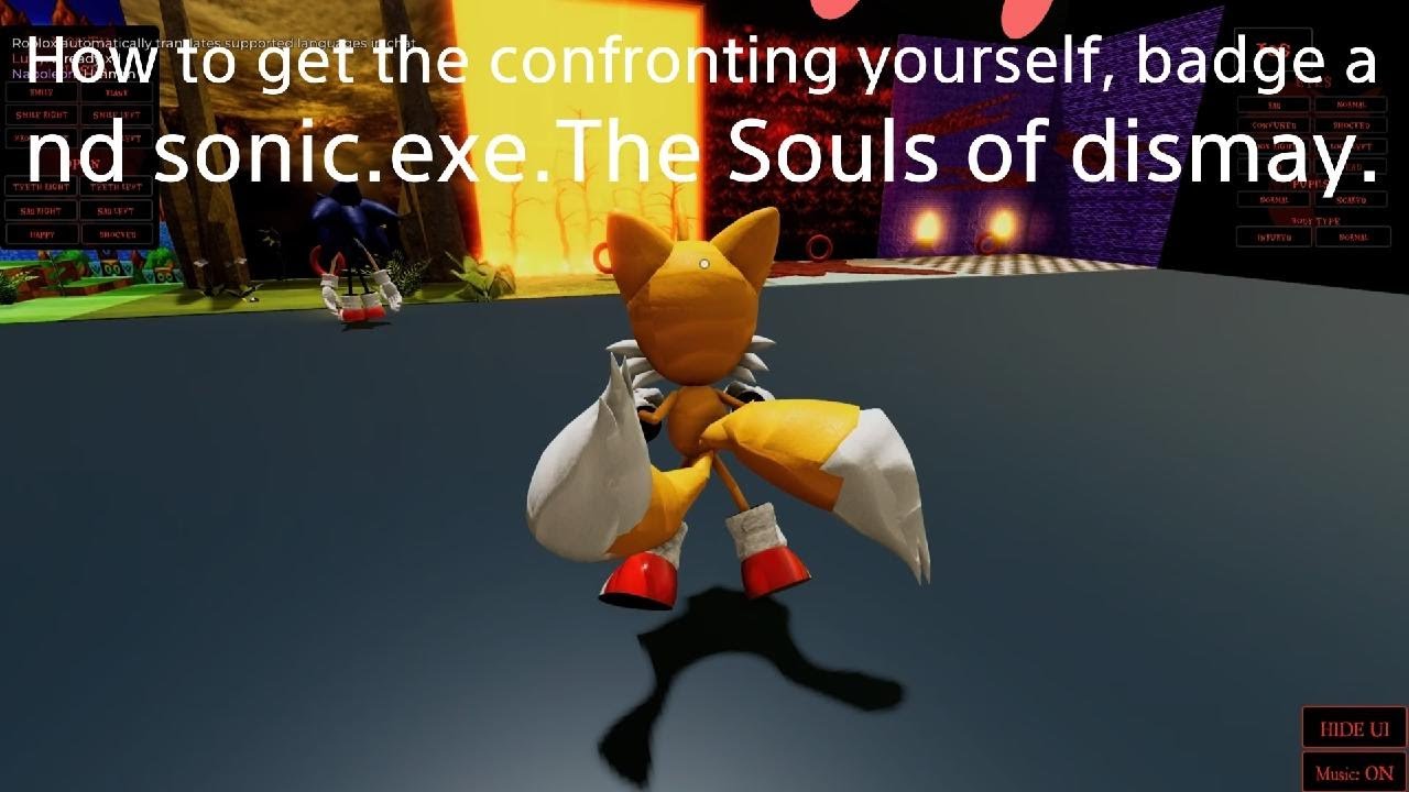 How to get the confronting yourself badge in Roblox. Sonic.exe RP.Souls ...