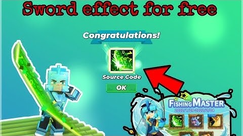 I Got Source code sword effect for free 😱 New Event 🤤 Bedwars BlockmanGO adventure