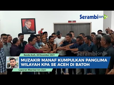 Muzakir Manaf Kumpulkan Panglima Wilayah KPA se Aceh di Kantor Partai Aceh Batoh, Ada Apa?