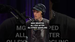 mgk dropped all ego after Oli Sykes of Bring Me the Horizon did the googling at Rock am Ring 😭