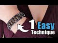 How To Make A Beaded Bracelet | Easy Crystal and Pearl Bracelet Tutorial