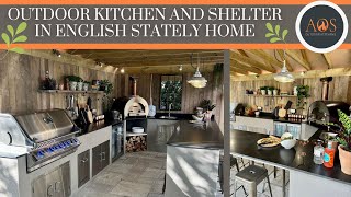 OUTDOOR KITCHEN AND SHELTER IN ENGLISH STATELY HOME | DORSET | NAPOLEON PRESTIGE PRO 665 | ALFA
