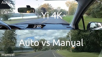 Yi 4k Auto vs Manual Settings
