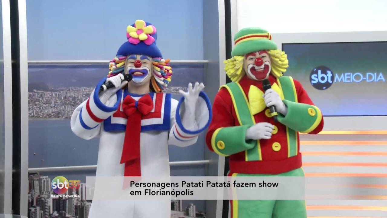 PERSONAGENS PATATI E PATATÁ FAZEM SHOW EM FLORIANÓPOLIS