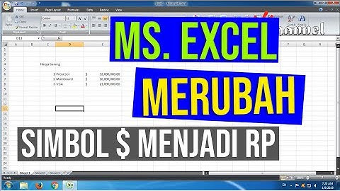 Cara merubah dollar ke rupiah di excel, mudah banget loh!