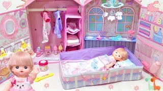 メルちゃん お世話セット 赤ちゃんベッドルーム / Mell-chan Doll Bedroom , Baby Annabell Bedroom Toy