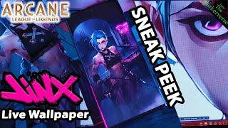 ARCANE - Jinx - Live Wallpaper (The Making of) - Sneak peek behind the scenes (Arcane Theme)
