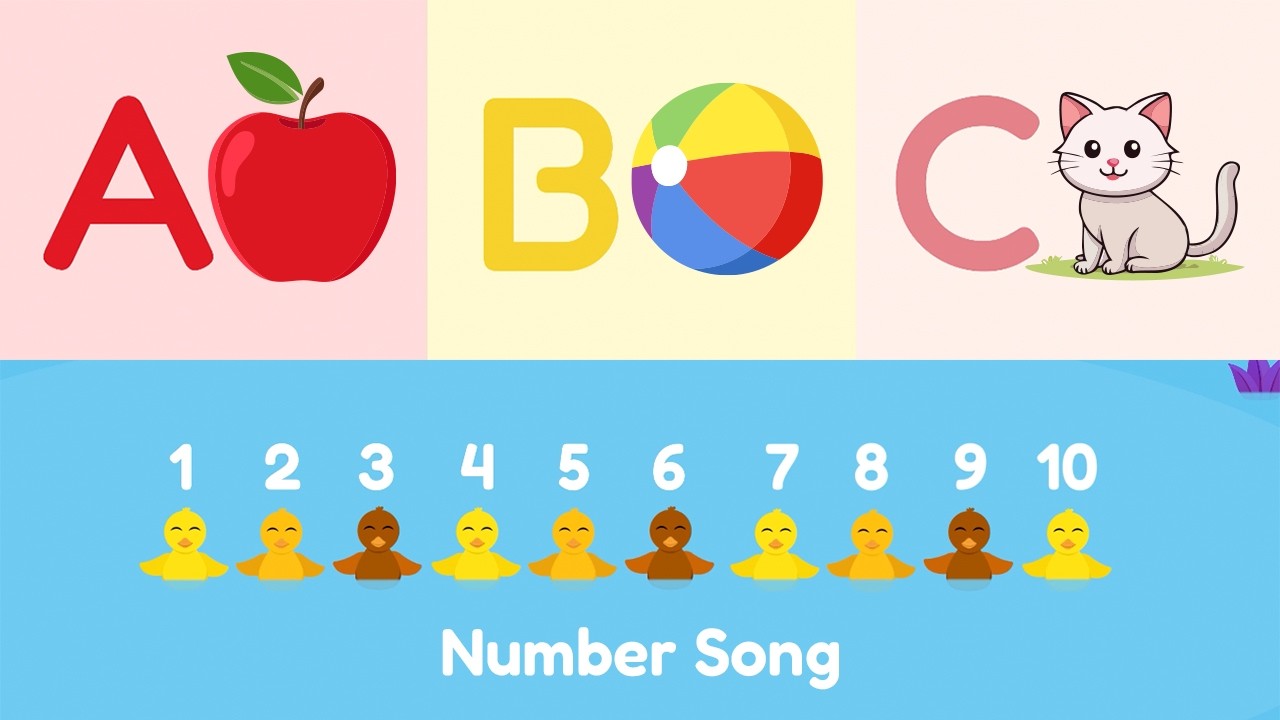 ABC Alphabets & 123 Numbers | Quack Town Tunes | Nursery Rhymes - YouTube