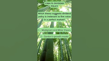 CIMA F3 Dividend Policy