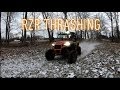 #9 Rzr thrashing in the woods farm tour part 2 woods edition.