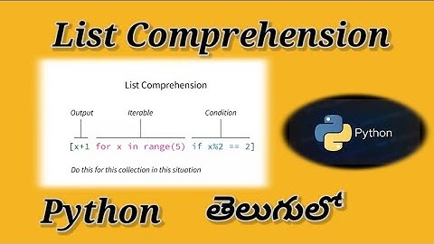 List Comprehension Python Telugu|Python Competative Programs|CCBP Nxtwave|Python Advanced Topics