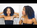 SIMPLE WASH DAY ROUTINE | Hair Butter Pre-poo | BLUE Curl Color