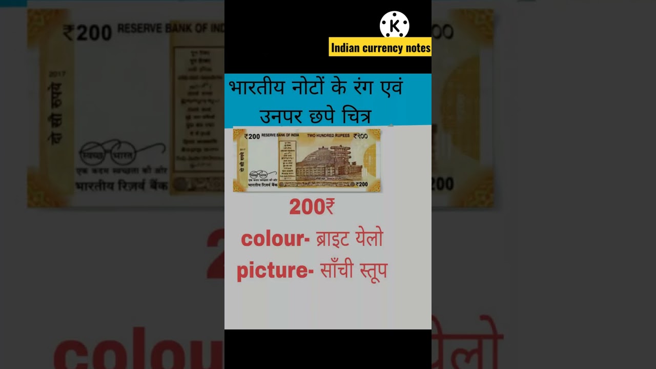 INDIAN currency note colours and images.