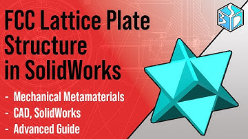 How to Model FCC Lattice Plate Structure in SolidWorks | Strong & Lightweight Metamaterial