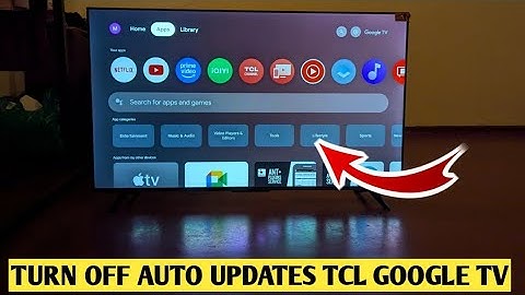 How To Turn Off Auto Software Updates TCL Google Tv