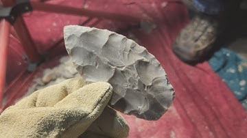 1712 - Part 1/2 - TX Chert Flintknapping Nolan Point