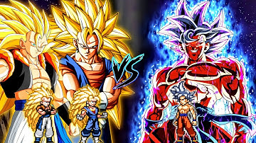 Vegito SSJ3 OP (New) & Gogeta SSJ3 OP (New) VS Son Goku US MUI V3.5 OP in Jump Force Mugen