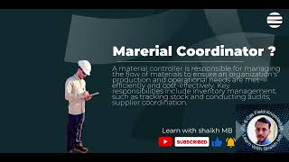 Interview For Material Coordinator | Material Coordinator | Material Coordinator Responsibility