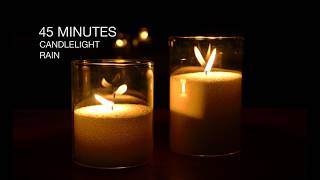 Rain and Candlelight Ambience for Sleep – 45 Minutes of Relaxing Rain Sounds and Flickering Candles screenshot 2
