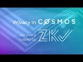 ZKV presents Privacy in Cosmos: Secret Network / Enigma