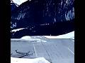 IMAGENS DO AEROPORTO DE COURCHEVEL, FRANÇA. Áudio original.