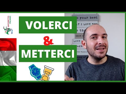 The Italian verbs VOLERCI and METTERCI | Italian pronominal verbs (Italian and English subtitles)