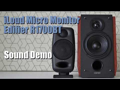 iLoud Micro Monitor vs Edifier R1700BT  ||  Sound Demo w/ Bass Test