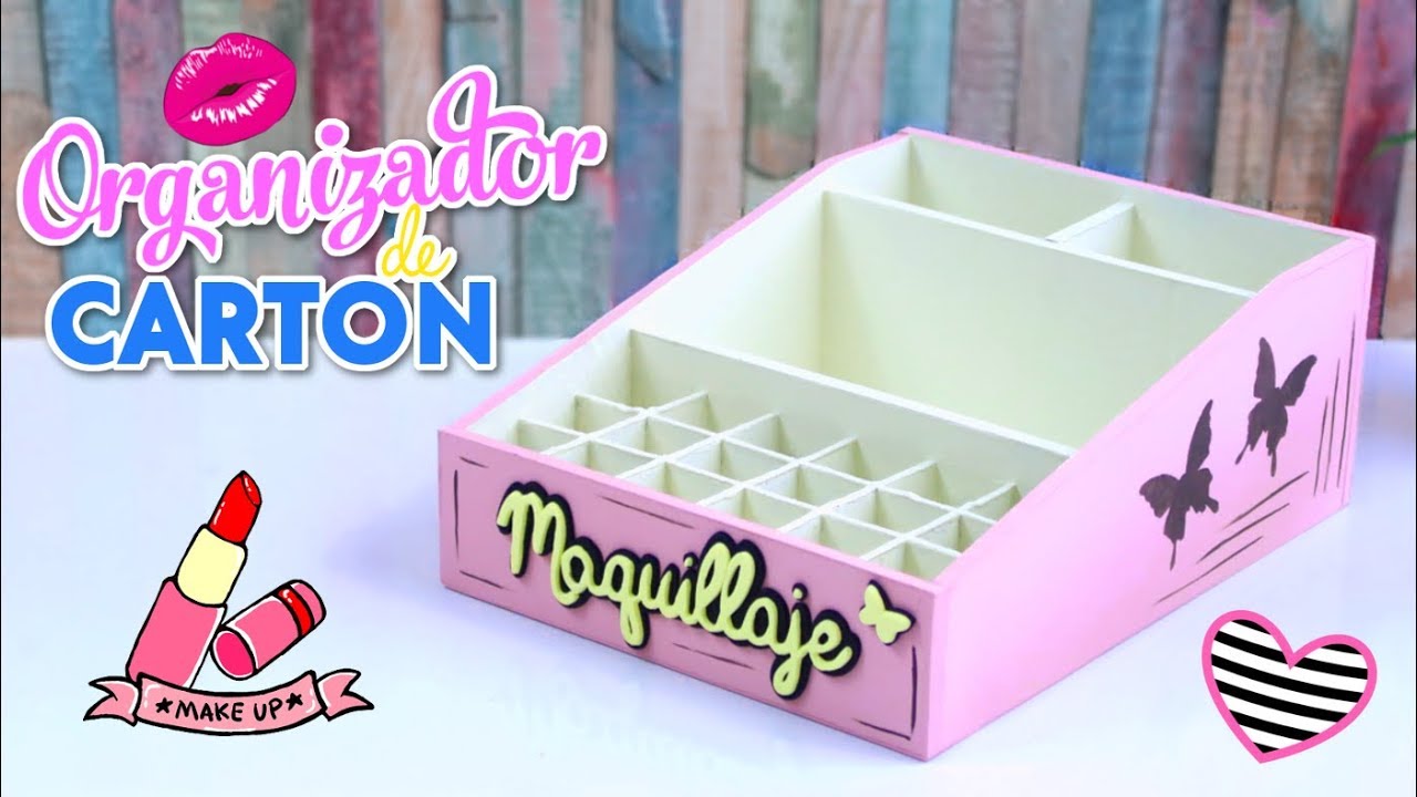 Hazlo tu mismo!! Tú propio organizador para maquillaje! #DIY #Makeup