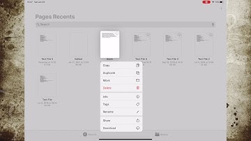 HOW TO RENAME PAGES DOCUMENT ON IPAD -  VERSION 10.3